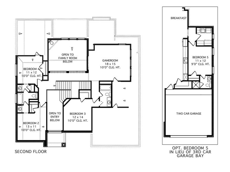 The Horton Floor Plan - Second Floor